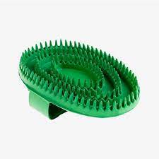 Green Large  Rubber Curry Comb[003700024]
