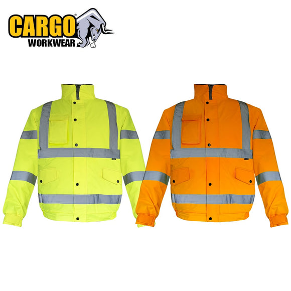 Cargo Hi vis Bomber Yellow with hood [118130370000]