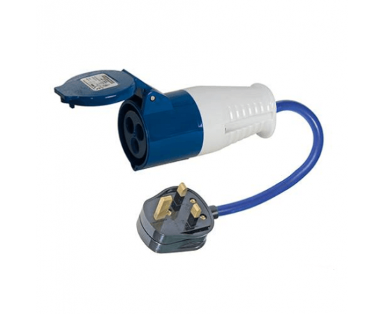 Powermaster 16 Amp Blue Socket and 13 Amp Plug Top [2252183304]