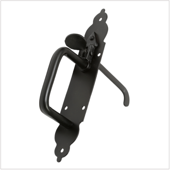 Heavy Gothic Latch Black (1 PACK)