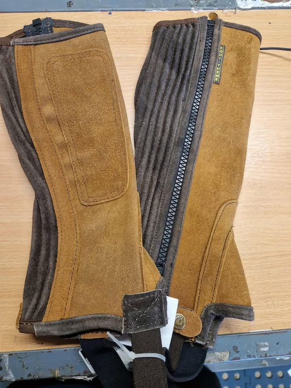 Equitheme Brown Suede Chaps