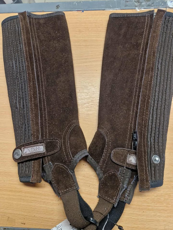 Dublin Brown Suede Chaps Kids