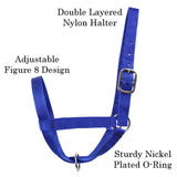 Blue nylon cow halter [003121106306]