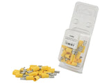 Pre Insulated Spade Terminal Female, 6.3mm, Yellow (25 Pack) [024S8582]