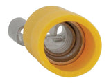 Pre Insulated Spade Terminal Female, 6.3mm, Yellow (25 Pack) [024S8582]