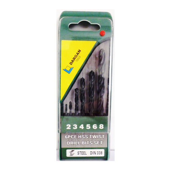 Dargan 6pce HSS Steel Drill Bit Set [002dset13]