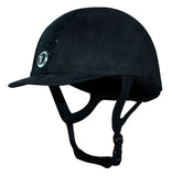 Jeunesse Velvet Riding Hat Glitter Black [166HAT8GLIBK5]