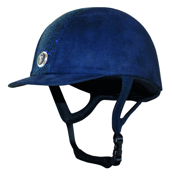 Jeunesse Velvet Riding Hat Glitter Navy[166HAT8GLINVY]