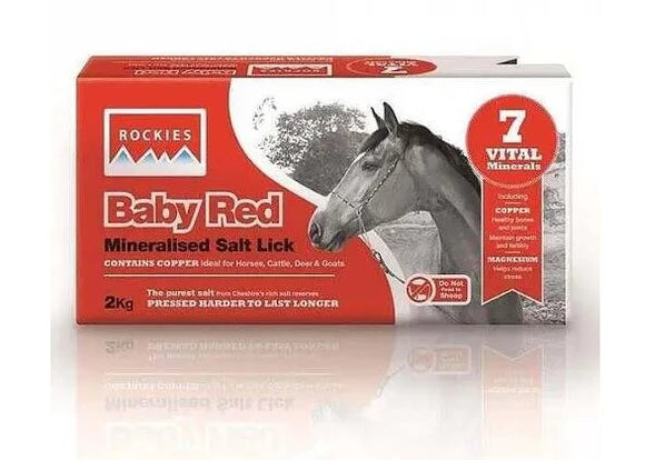 Rockies Baby Red Mineralised Salt Lick Original [112ROCKRED]