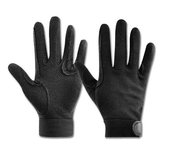 Cotton riding Gloves Black [0232027]