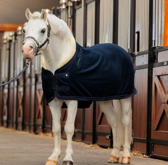 IHR Fleece Blanket Rug Navy [262DE20244000]