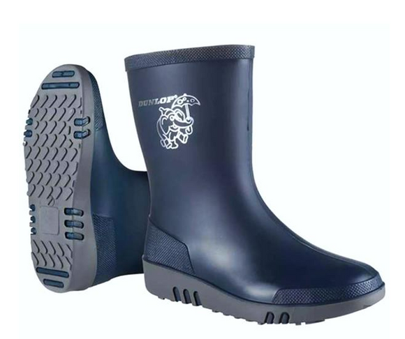 Kids Mini Dunlop Wellies Navy[007wl034]