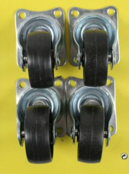 Swivel Castor Set Black 4 x 40mm [225BX007798]