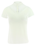 EQUITHÈME "DOVIL" LADIES SHORT SLEEVED POLO WHITE [037962080]