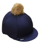 Lycra Hat Cover With Faux Fur Pom Pom[02321038]