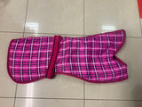 Greyhound Waterproof Lined Coat Pink Check [112greyct]