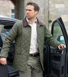 Hoggs of Fife field pro Lauderdale Quilt Jacket Dark Green [191LAUDGR]