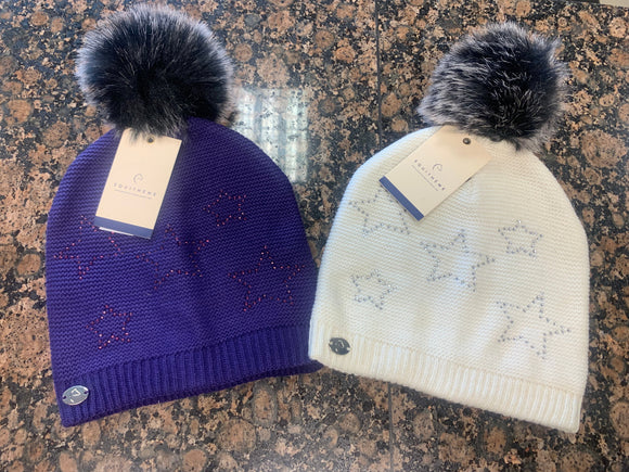 Equitheme Star Diamanté Bobble Hat [37985128]