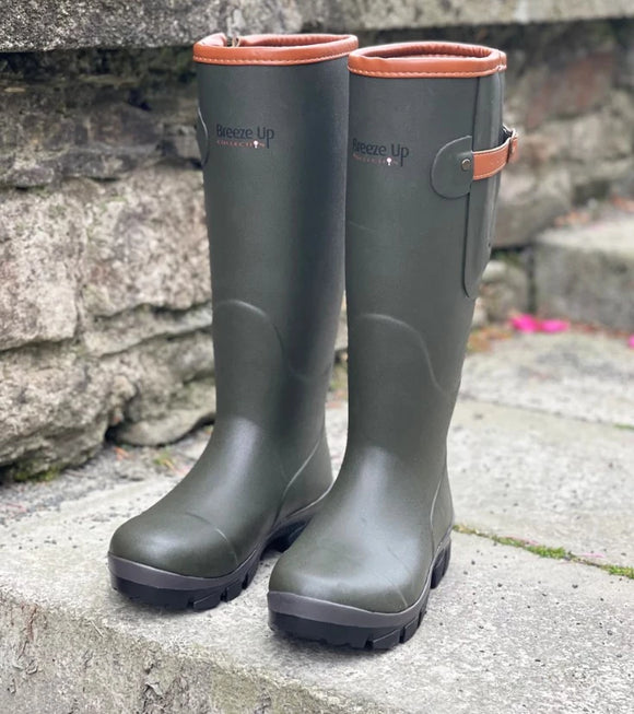 Breeze Up Heath Boot Olive Green Neoprene [166boot121]