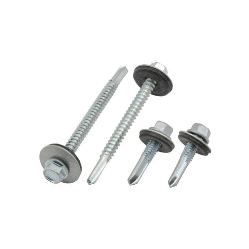 Hex Self Drill Screw & 5 Point Washer