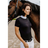 EQUITHÈME London Show Polo shirt - Ladies Black [037962060021]