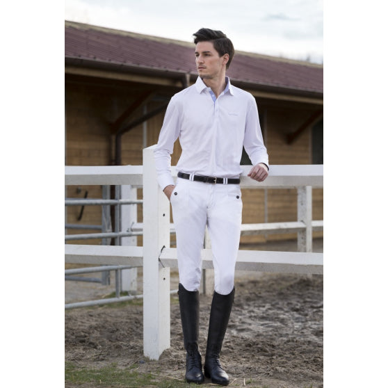 EquiTheme  Mesh Long Sleeve Polo Shirt Mens   [0379870231]