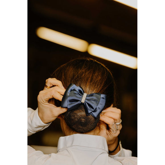 EQUITHEME Strass Hairnet/Clip Navy [037930247007]