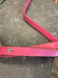 Pink snake skin effect dog leash [11812322]