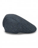 Herringbone Waterprrof Tweed Cap Blue Check [191WPHCNV]