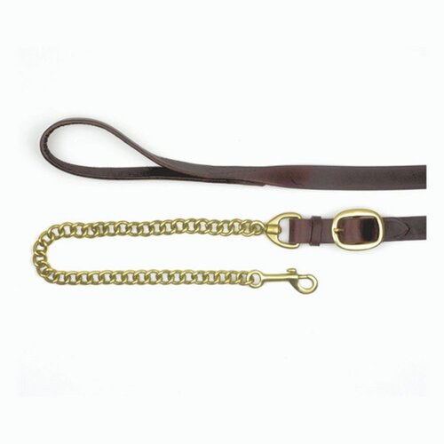 Mackey Classic Leather Lead With Chain [0232002]