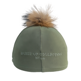 Breeze Up Lycra Hat Cover With Detachable Fur Pom [166Breeze3]