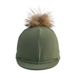 Breeze Up Lycra Hat Cover With Detachable Fur Pom [166Breeze3]