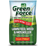 Hygeia Greenforce 4 in 1 Lawn Feed, Weed & Mosskiller 15kg [029hlf/131G60002]