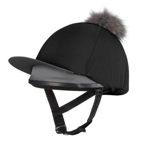 Lycra Hat Cover With Faux Fur Pom Pom[02321038]