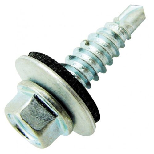 Hex Stitching Screw Washer for Steel (100 PACK)