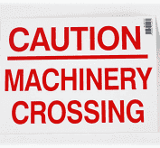 "Caution Farm Machinery Crossing Sign" [222A011D]