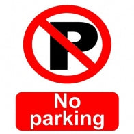"No Parking" Sign [222P005D]