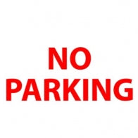 "No Parking" Sign [010HAR24415]