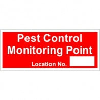 "Pest Control Monitoring Point" Sign [222A033AD1]