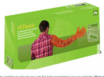 Vetbasic Disposable Examination  Arm Length Gloves [010ctl00463]