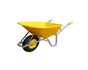 Workman 110ltr Yellow Heavy Duty Wheelbarrow [w043]