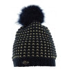 EQUITHÈME "Gaufré" Knitted Bobble Hat
