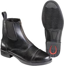 Equitheme Zip Synthetic Jodhpur Boot Junior Black [0379140142]