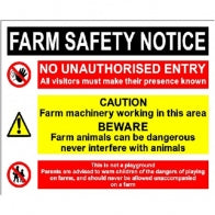"Farm Safety Notice" Sign [222A007D]