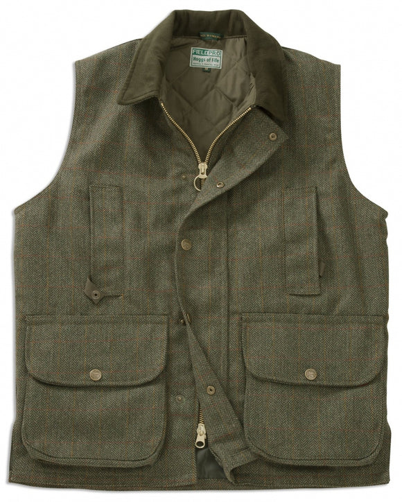 Hoggs of Fife FieldPro Edinburgh Green Tweed Waistcoat [191EDTWGR]