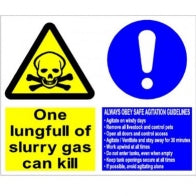"Slurry Pit Warning Notice" Sign [222A031D]