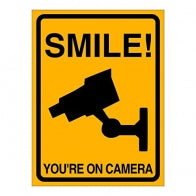 "Smile You're On Camera" Sign [222S009D]